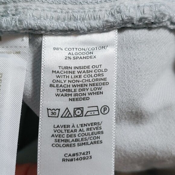 NWT LOFT Loght gray curvy high waist skinny cropped jeans - Picture 13 of 14